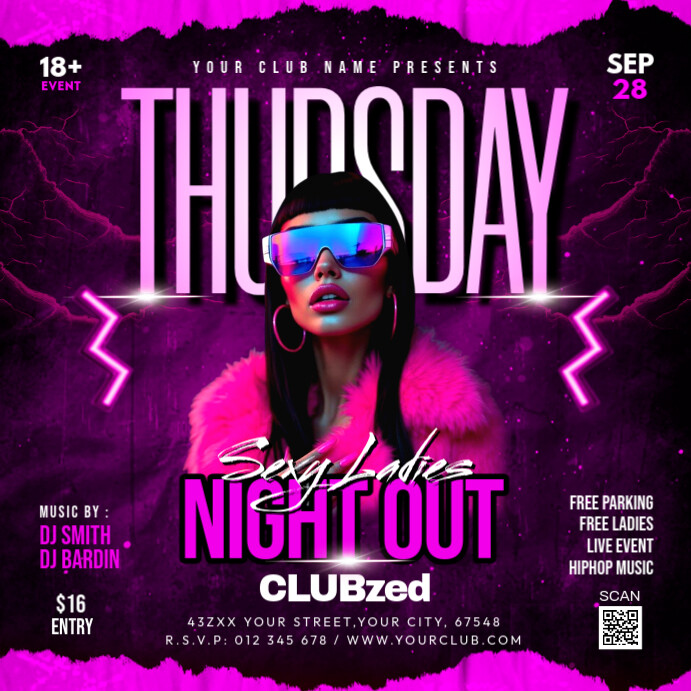 Copy of Thursday Night Party | PosterMyWall