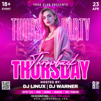 Thursday Night Party Quadrat (1:1) template