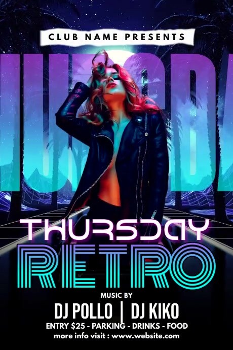 Retro Thursday Work Thursday Retro Template | PosterMyWall