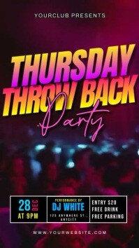 Throw Back Thursday Party Template | PosterMyWall