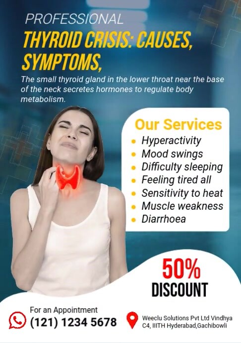 Hyperthyroidism Flyer.pdf Plantilla de Folletos de Problemas de Tiroides | PosterMyWall