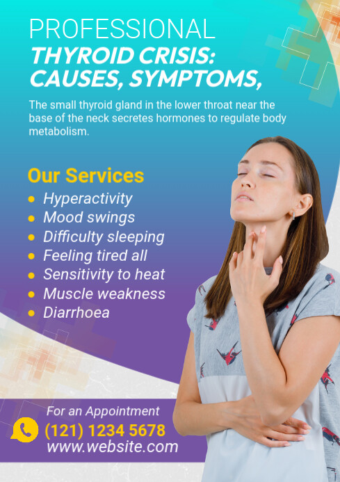 Hyperthyroidism Flyer.pdf thyroid gland disease flyers Template | PosterMyWall