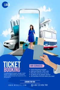 Ticket Booking Ad Design Pinterest Graphic template