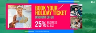 Ticket Booking Offer Design Tumblr Banner template