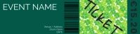 TICKET Banner 2' × 8' template