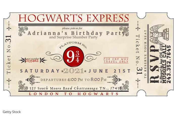 Ticket Label template