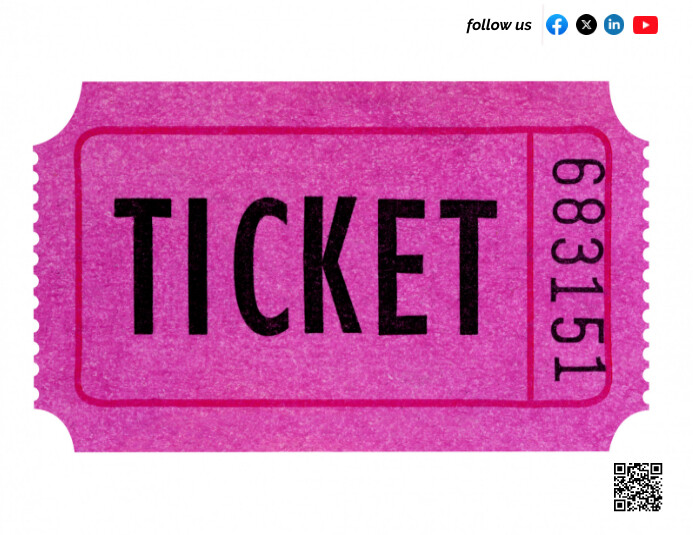 ticket Flyer (US Letter) template