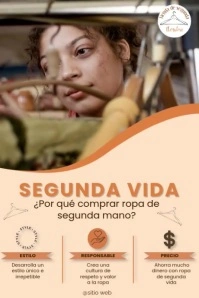 second-hand store Poster template