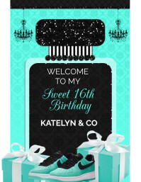 Tiffany & Co Menu Pamflet (Letter AS) template