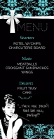 Tiffany & Co Menu Half Page Letter template