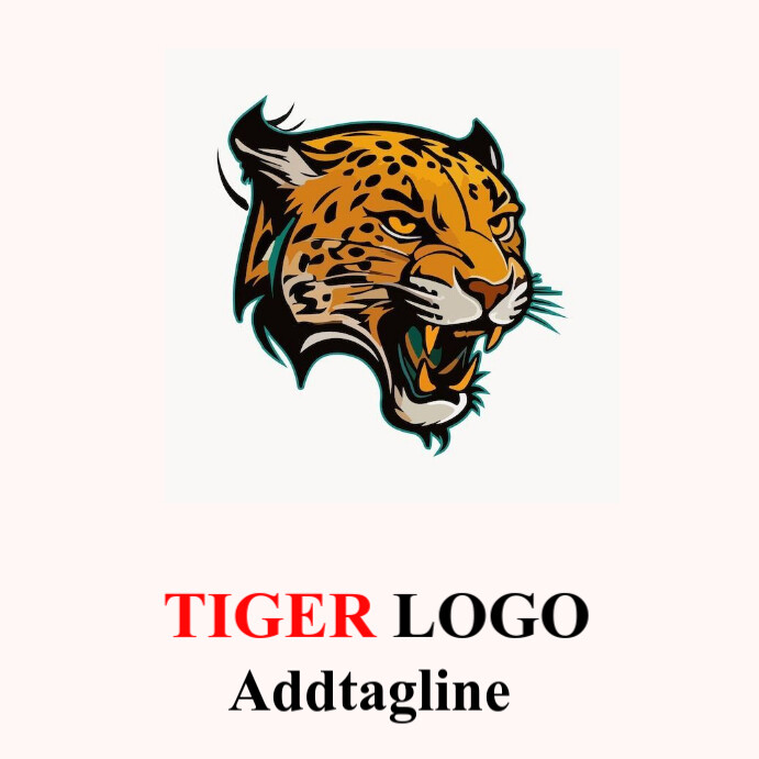 tiger Instagram Post template
