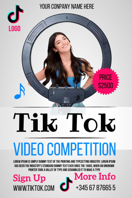 Tik tok Template | PosterMyWall