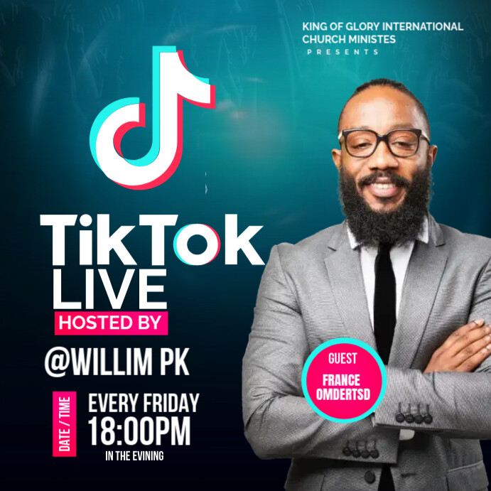 TIK TOK Template PosterMyWall