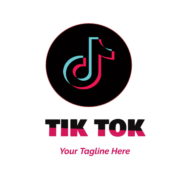 tik tok logo design logo design Логотип template