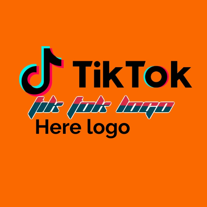 Tik tok logo Template PosterMyWall