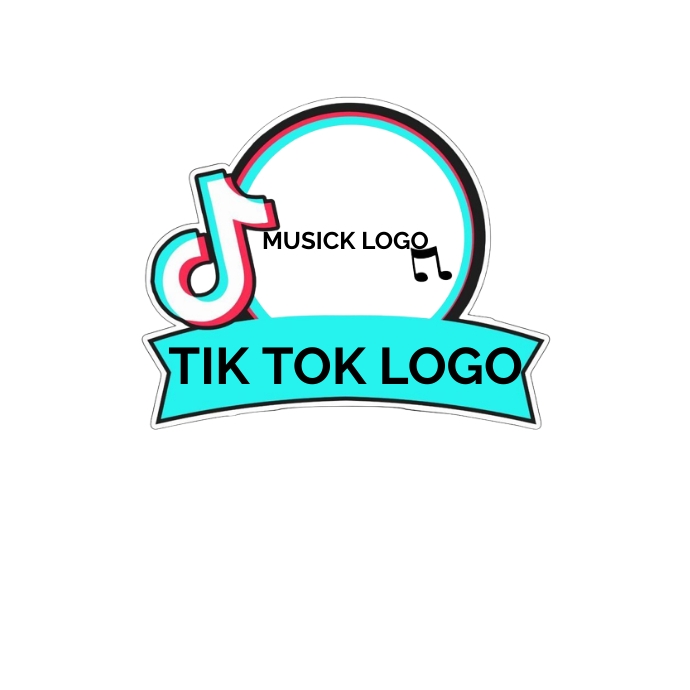 tik tok logo template