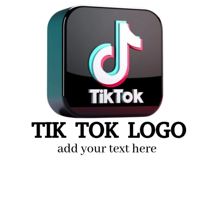 TIK TOK LOGO Template | PosterMyWall