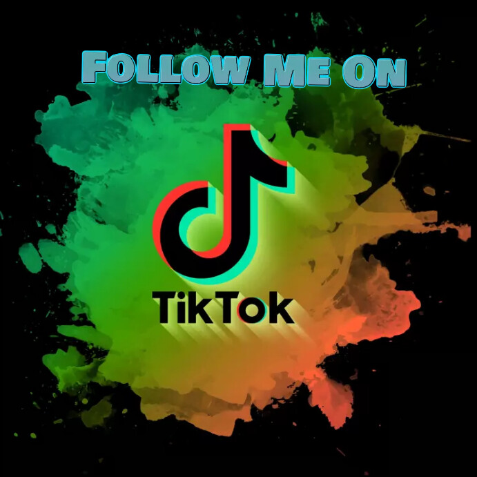 TikTok background โพสต์บน Instagram template