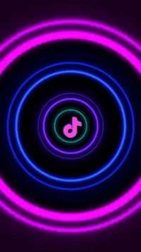 TikTok Background Video Template 数字显示屏 (9:16)