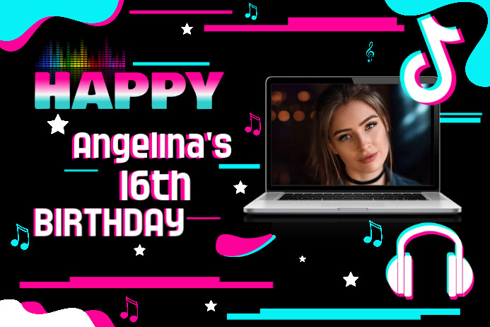 Tiktok Birthday Template Postermywall Tiktok Birthday Template Postermywall