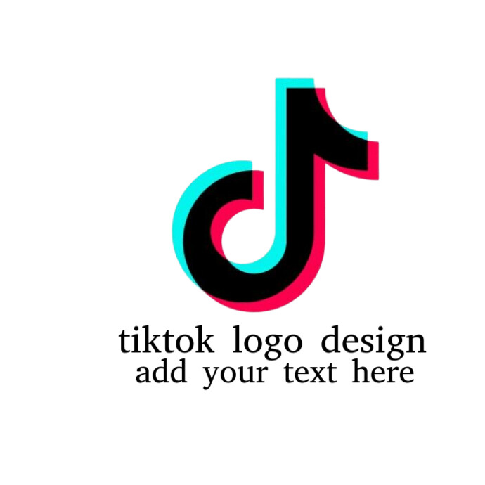 tiktok logo design Logótipo template