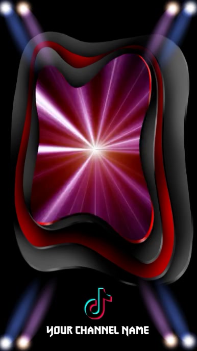 TikTok video background (1) Ekran reklamowy (9:16) template
