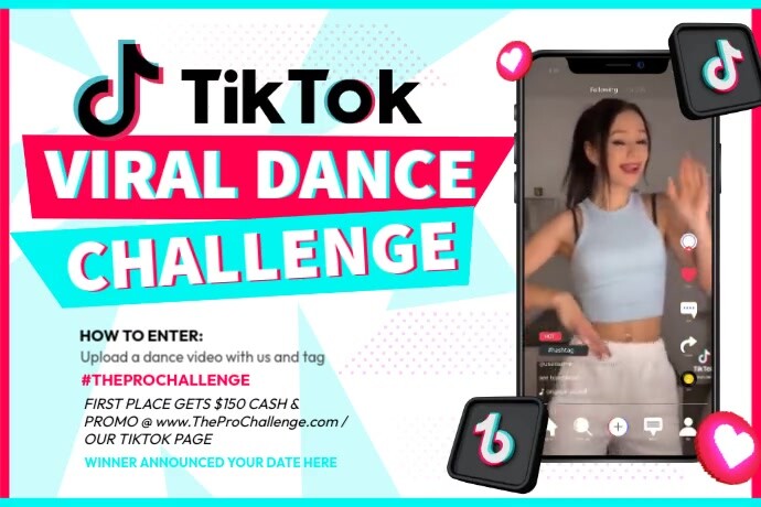 Video Dance Challenge Viral Tiktok Templat | PosterMyWall