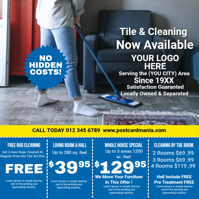 Tile Cleaning Ads Template | PosterMyWall