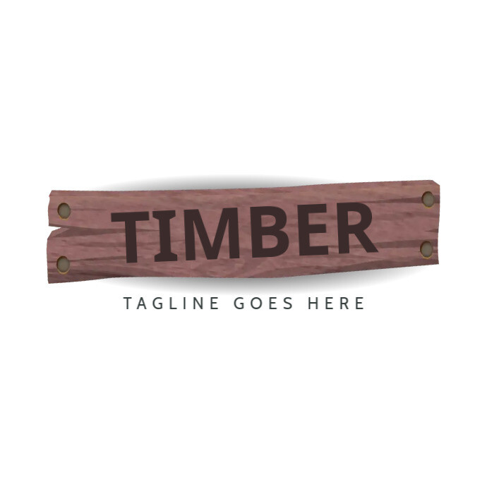 Timber Logol timber logo template for free | PosterMyWall