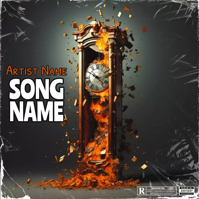 Time Album Cover music art trap mixtape rap template