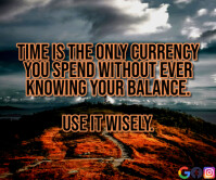TIME AND CURRENCY QUOTE TEMPLATE Large Rectangle