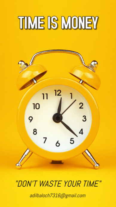 Time clock Instagram-verhaal template