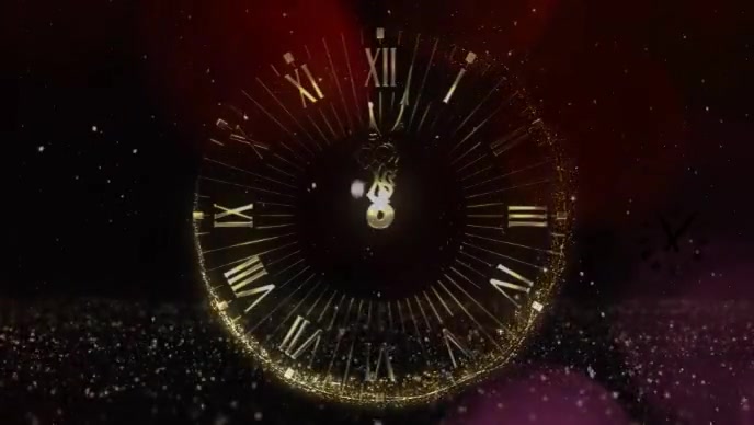 TIME CLOCK FIREWORK YouTube 缩略图 template