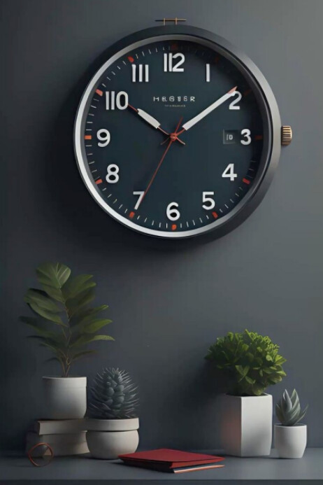 Poster With Time Black Time Posters Template | PosterMyWall