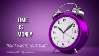 Time is money Encabezado de blog template