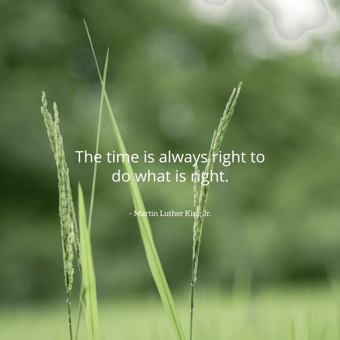 Time is right Instagram Post template