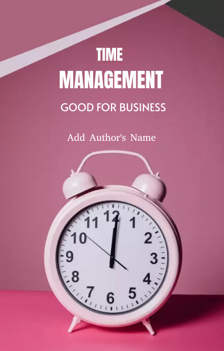 Time management book cover Template | PosterMyWall