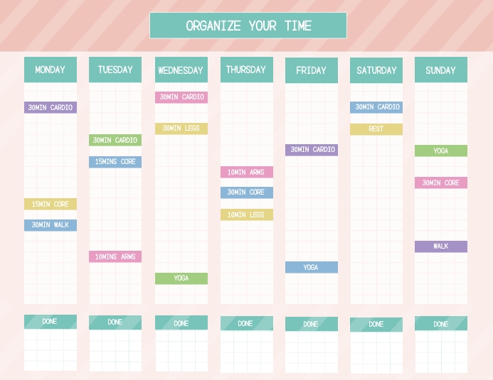 Time Organizer Template | PosterMyWall