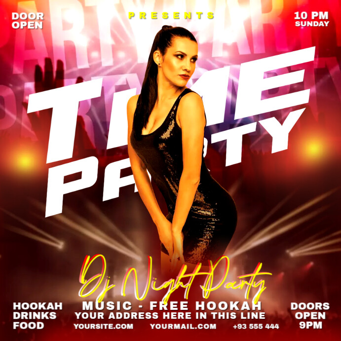Copy of Time Party | PosterMyWall