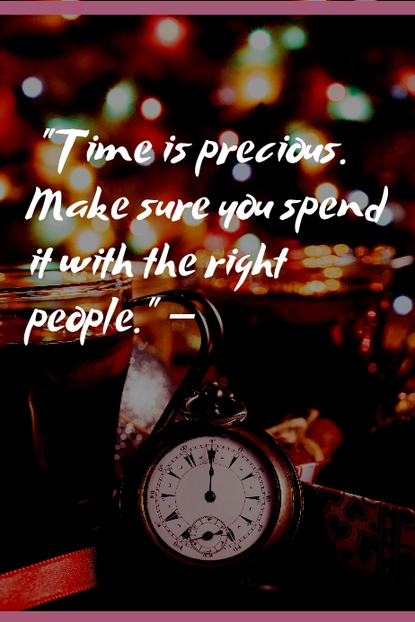time quote Poster template