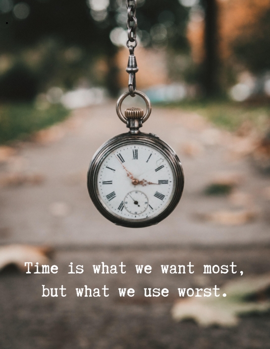 Time quote design template | PosterMyWall
