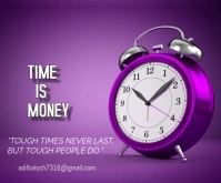 Time quotes Medium Rectangle template