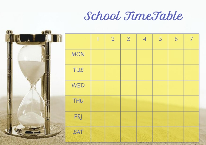 Copy of Time table 3 | PosterMyWall