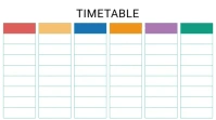 Time table Pantalla Digital (16:9) template