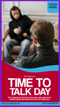 Time to Talk Day Design Instagram Story template