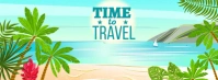 Time to Travel Flyer Cover na Larawan ng Facebook template