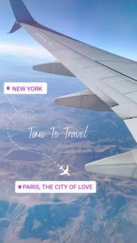 Time To Travel Instagram Story template