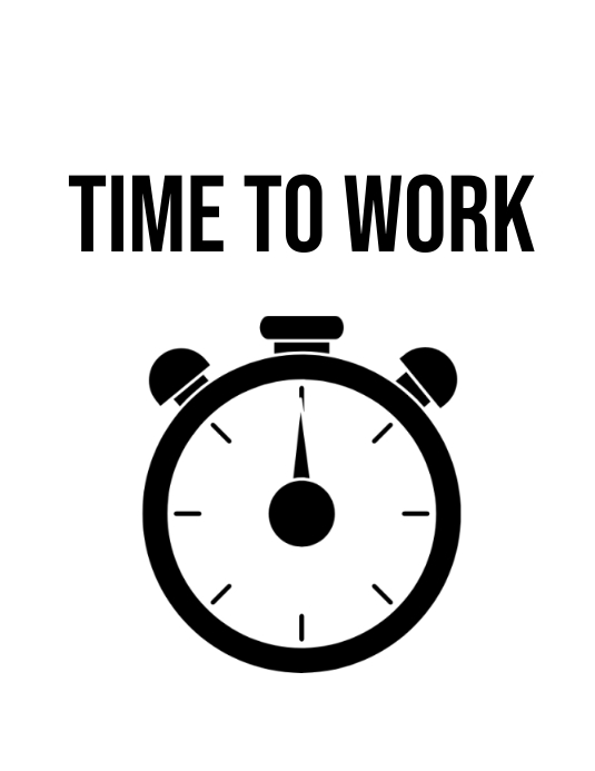 time to work out Template PosterMyWall