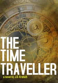 Time travel fantasy book cover A4 template