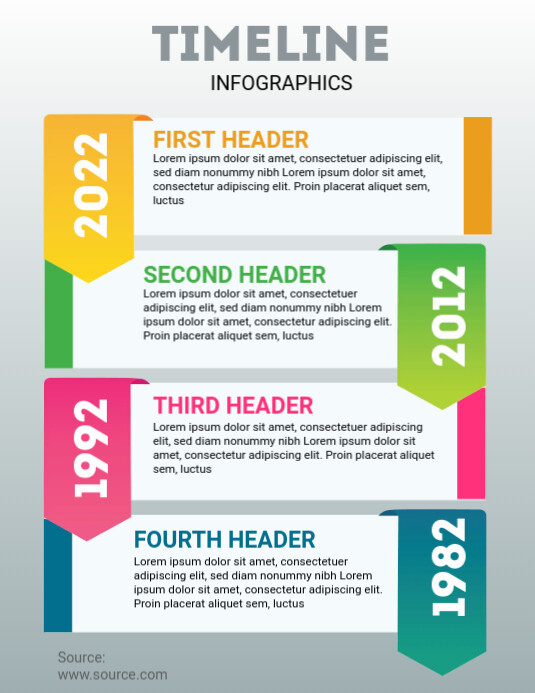 Timeline Design Template | PosterMyWall